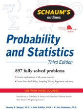 book Schaum's outlines: probability and statistics