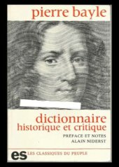 book Dictionnaire historique et critique (extraits)