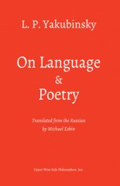 book On Language and Poetry: Three Essays