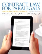 book Contract law for paralegals: traditional and e-contracts