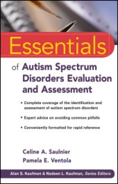 book Essentials of Autism Spectrum Disorders Evaluation and Assessment