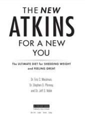 book The new atkins for a new you: the ultimate diet for shedding weight and feeling great