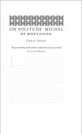 book On Solitude