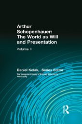 book Arthur Schopenhauer: The World as Will and Presentation