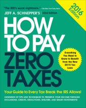 book How to pay zero taxes, 2016