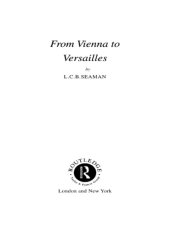 book From Vienna to Versailles