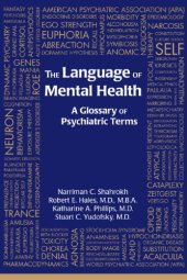 book The language of mental health a glossary of psychiatric terms