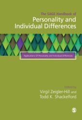 book The SAGE handbook of personality and individual differences: volume III