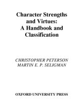 book Character strengths and virtues: a handbook and classification