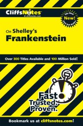 book CliffsNotes on Shelley's Frankenstein