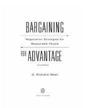 book Bargaining for Advantage: Negotiation Strategies for Reasonable People