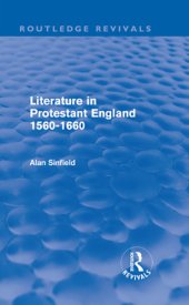 book Literature in Protestant England, 1560-1660