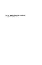 book Hilbert space methods in probability and statistical inference