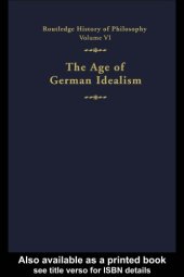 book The age of German idealism