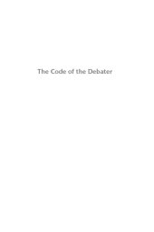 book The code of the debater: introduction to policy debating