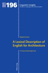 book A lexical description of English for architecture: a corpus-based approach