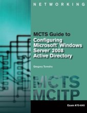 book MCTS guide to microsoft windows server 2008 active directory configuration