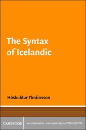 book The Syntax of Icelandic