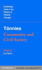 book Community and civil society