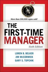 book The first-time manager