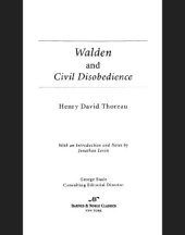 book Walden or, Life in the woods: and, ''On the duty of civil disobedience''