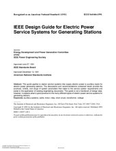 book IEEE Std 666-1991, IEEE Design Guide for Electric Power Service Systems for Generating Stations