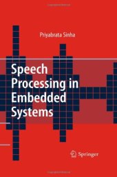 book Speech Processing in Embedded Systems