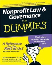 book Nonprofit Law & Governance For Dummies
