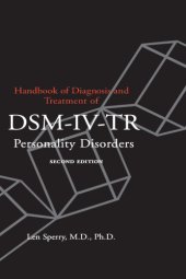 book Handbook of Diagnosis and Treatment of DSM-IV Personality Disorders