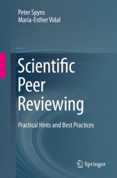 book Scientific peer reviewing: practical hints and best practices