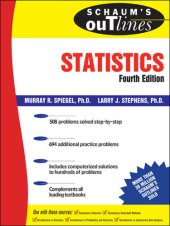 book Schaum's Outline of Statistics