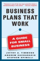 book Business plans that work a guide for small business