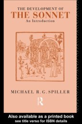 book The development of the sonnet: an introduction