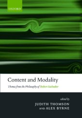 book Content and modality: themes from the philosophy of Robert Stalnaker