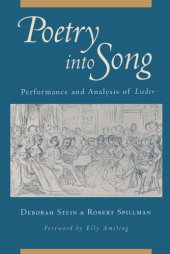 book Poetry into song: performance and analysis of lieder