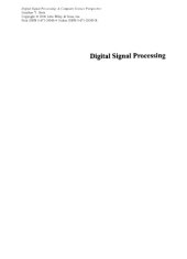 book Digital signal processing: a computer science perspective