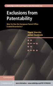 book Exclusions from patentability: how far has the European Patent Office eroded boundaries?