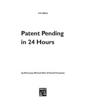 book Patent pending in 24 hours