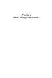 book A Guide to What's Wrong with Economics