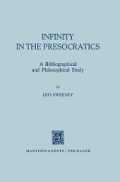 book Infinity in the Presocratics: a bibliographical and philosophical study