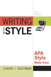 book Writing with style: APA style made easy