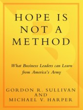 book Hope is not a method: what business leaders can learn from America's army