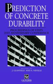 book Prediction of Concrete Durability: Proceedings of STATS 21st anniversary conference