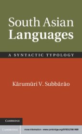 book South Asian languages: a syntactic typology