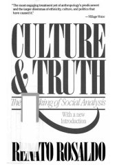 book Culture & Truth: The Remaking of Social Analysis, with a new introduction