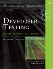 book Developer testing building quality into software