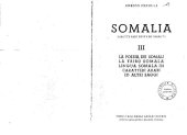 book Somalia III. La poesia dei somali, la tribù somala, lingua somala in caratteri arabi ed altri saggi