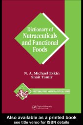 book Dictionary of nutraceuticals and functional foods