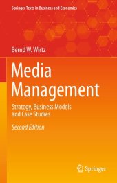 book MEDIA MANAGEMENT strategy, business models and case studies.