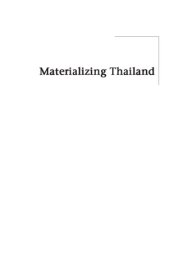 book Materializing Thailand